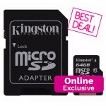 Kingston Micro SD 64gb Class 10