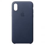 iPhone X Leather Case – Midnight Blue