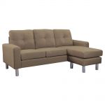 abenson home margo 3-seater sectional sofa brown