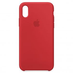Apple iPhone X Silicone Case – Red